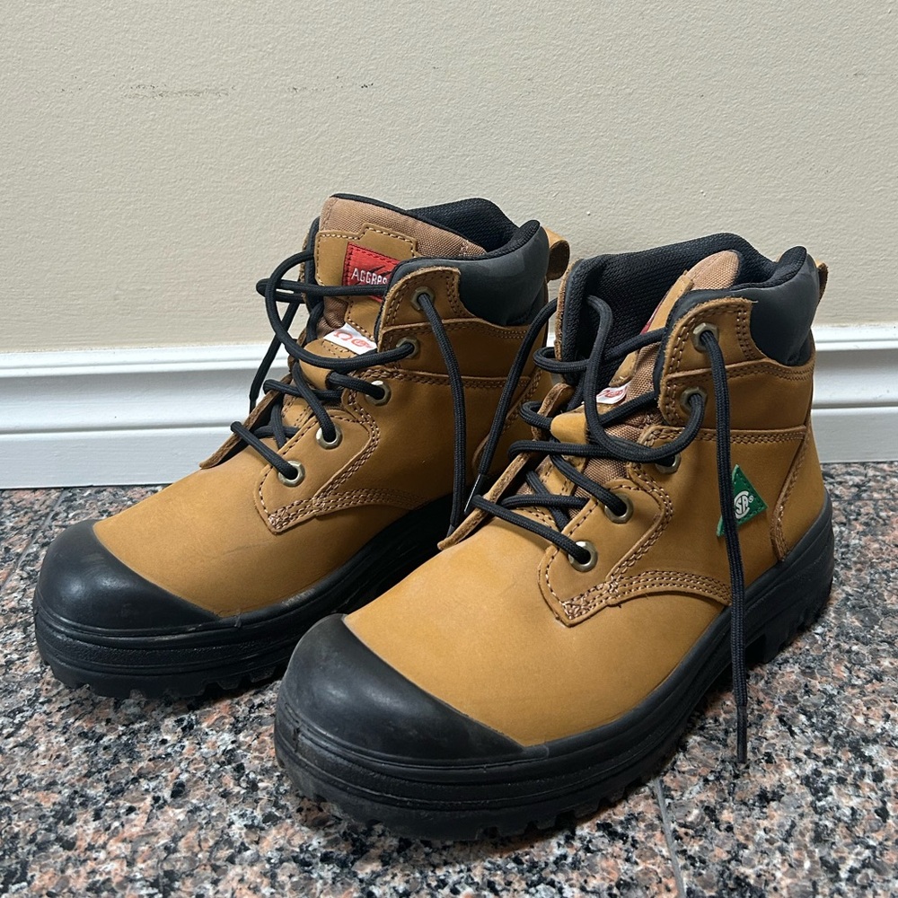 Aggressor Women's 6 Inch Lynx II Steel Toe Steel Plate Work Boots - Brown
